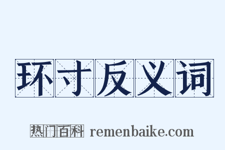 环寸反义词是什么意思的图片